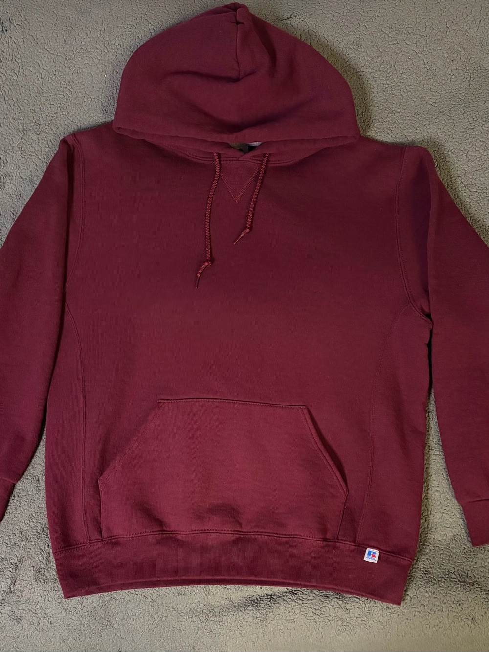 Russell Athletic Maroon Hooded Sweatshirt